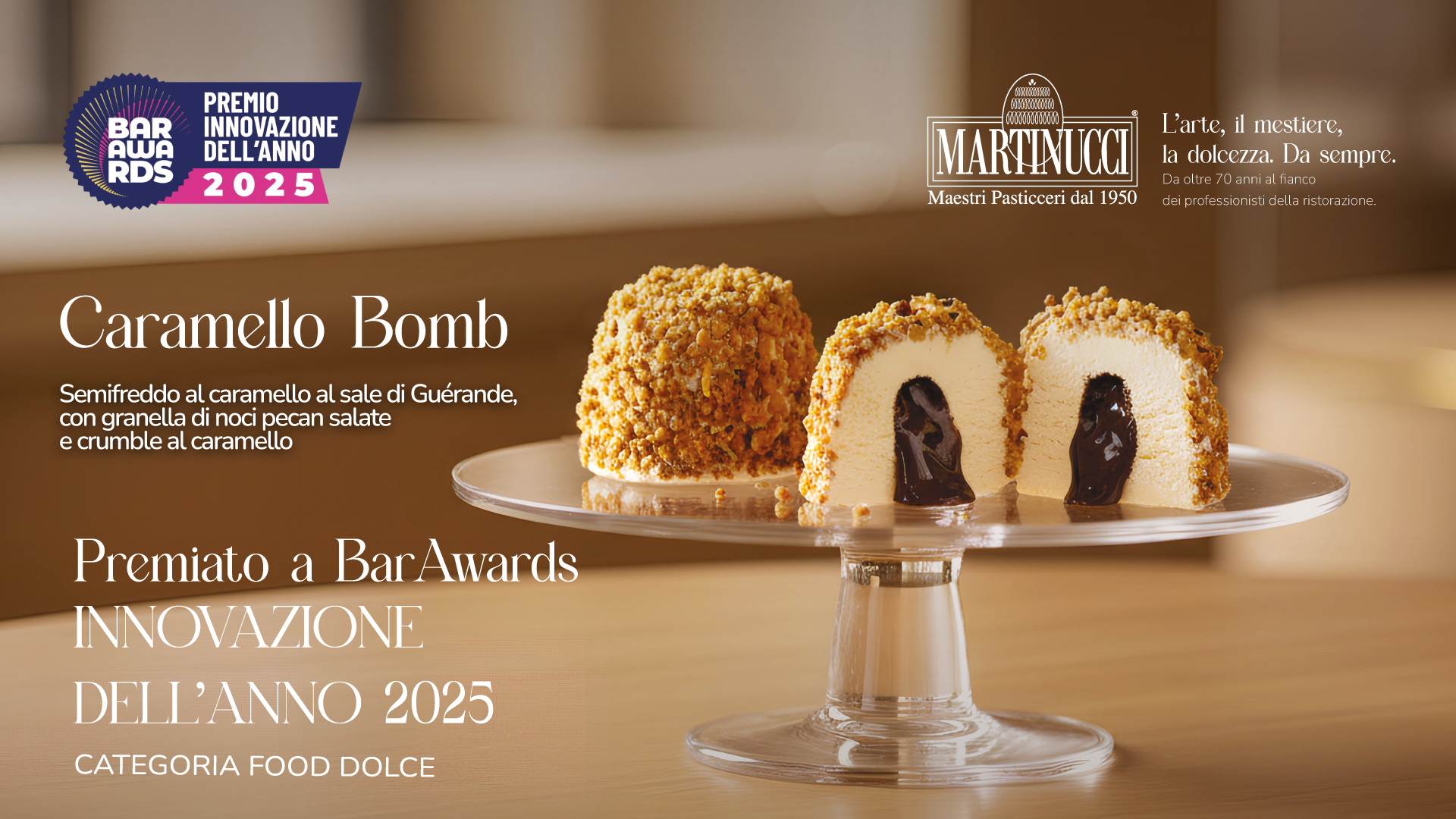 caramello bomb martinucci food service